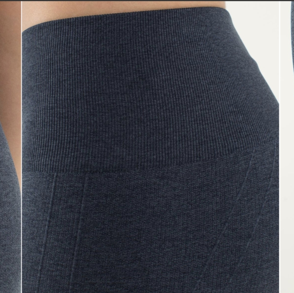 Lululemon In The Flow Crop II Heathered Inkwell - Picture 6 of 14